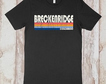 On Sale Now! Breckenridge Colorado Tshirt, Breckenridge CO Shirt, Retro T-Shirt, Vintage Inspired, Vintage 70s 80s Style Tee Shirt
