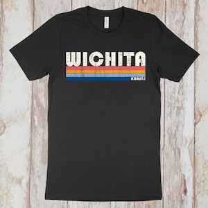 On Sale Now! Wichita Kansas Tshirt, Wichita KS Shirt, Retro Unisex Tshirt Vintage 70s 80s Style Tee Shirt