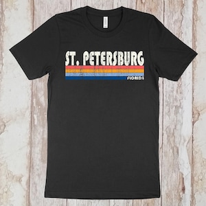 On Sale Now! St. Petersburg, Florida Tshirt, St. Petersburg FL Shirt, Retro Unisex Tshirt Vintage 70s 80s Style Tee Shirt