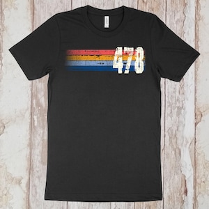 On Sale Now! 478 Area Code Tshirt | Macon, Georgia Tee Shirt | Retro Macon Vintage Grunge Style T-Shirt