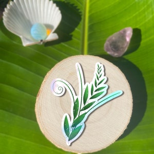 Pflanzenwelt | Holografischer & wasserfester Sticker