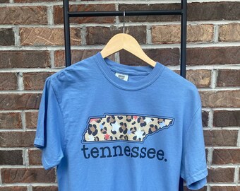 Tennessee Shirt Tennessee Home Shirt Tennessee Leopard Print Patriotic Shirt
