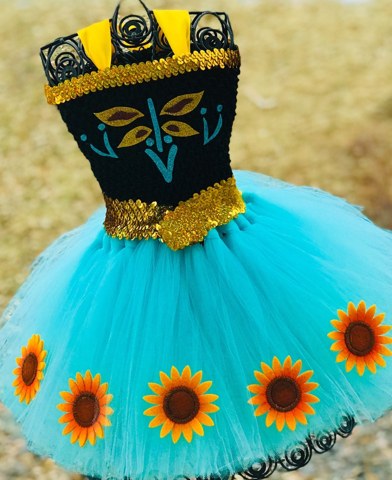 Sunflower Princess Anna Tutu Dress