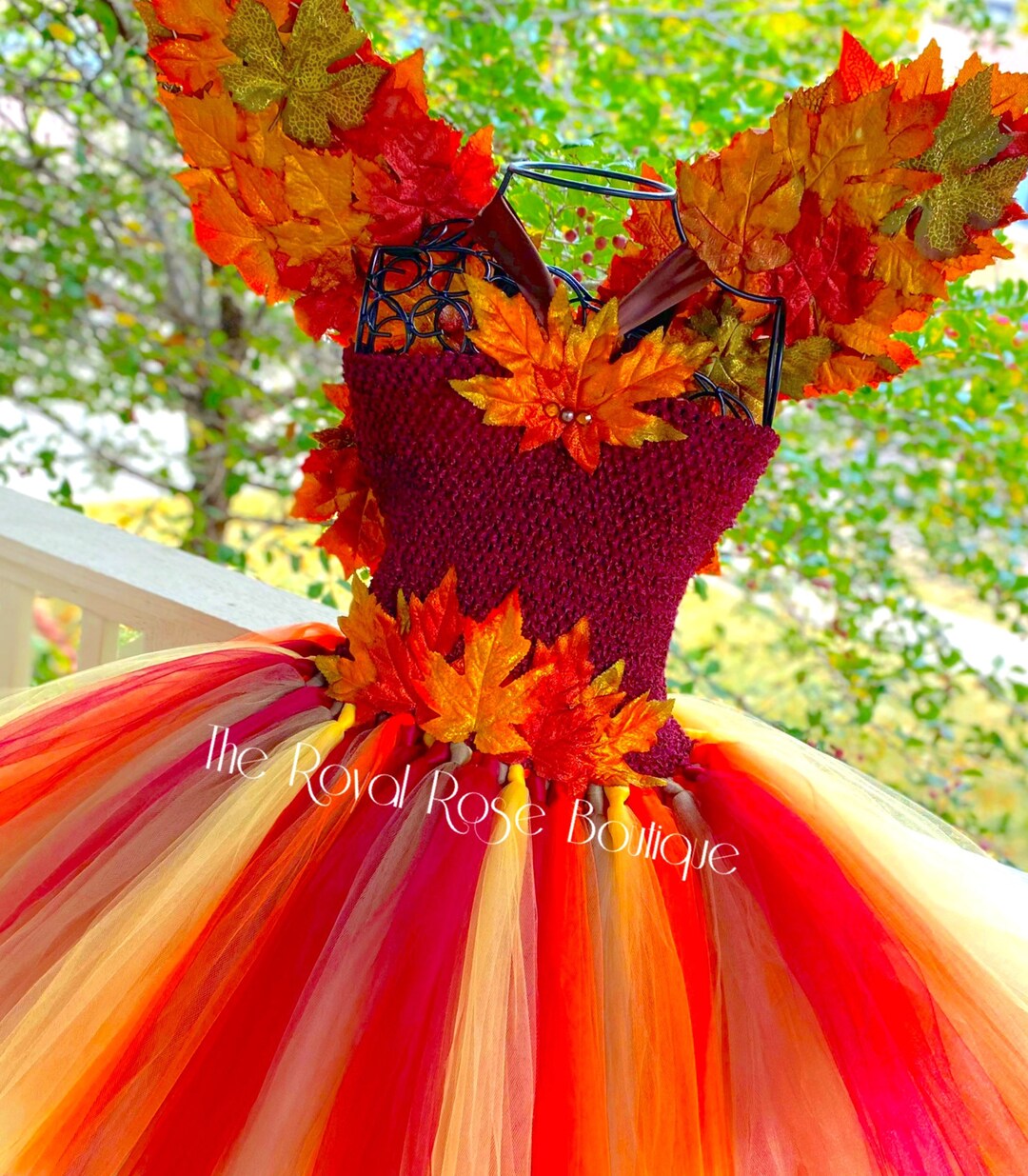 Fall Fairy Tutu Dress & Leaf Wing Set Etsy