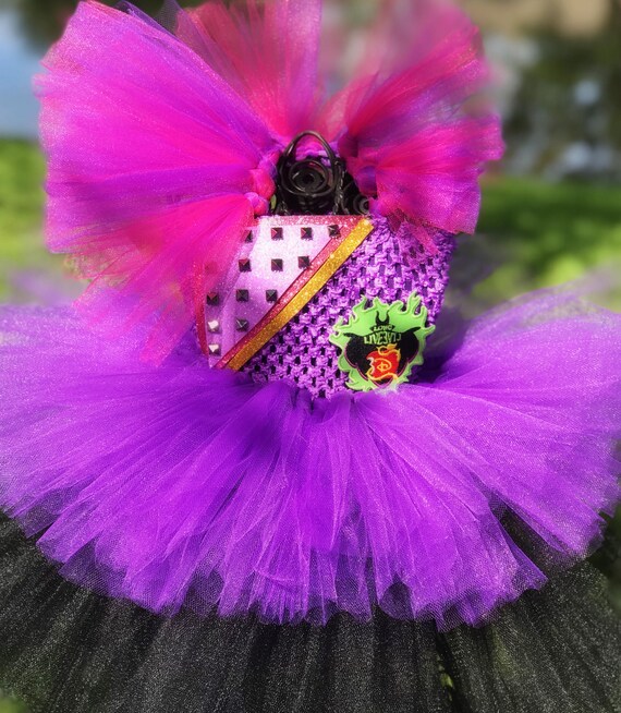 pink and violet tutu dress