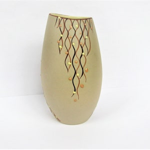 1010 50 Vintage Vase Marzi /& Remy XL \u2013 West German Pottery \u2013 1950s Mid Century \u2013 signed handpainted Spangenberg \u2013 Large Floorvase \u2013 No