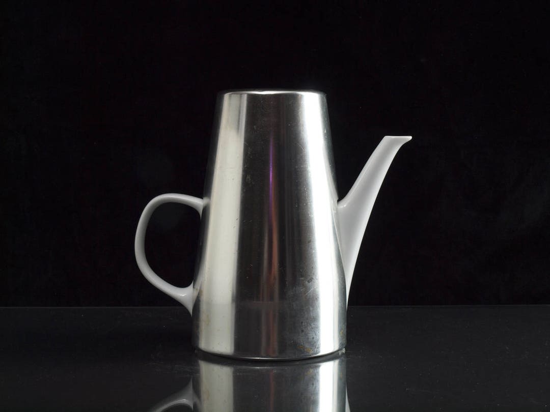 Cafetière Verseuse vintage MELITTA porcelaine Motif orange et chocolat Germany - France