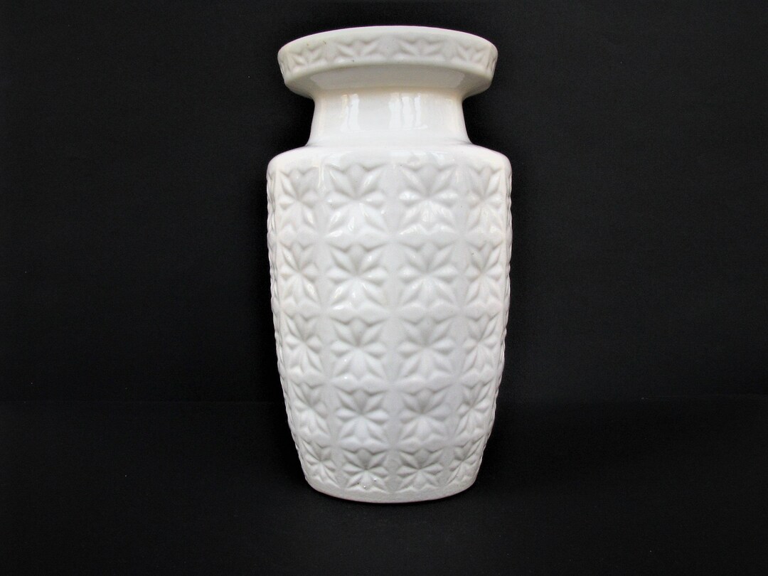 GeLive Keramik-Vase Im Vintage-Look – Klein, Weiß, Rustikal – Für Blumen, Diffusor Oder Deko Im Bauernhaus-Stil