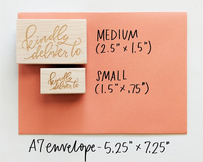 Kindly Deliver To Stamp Self Inking Now Available / Hand Etsy