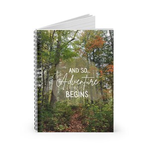 Adventure Awaits Spiral Notebook - Perfect for Journaling, Travel Notes, Gift for Adventurers, Nature Lover&#39;s Diary, Inspirational Writing