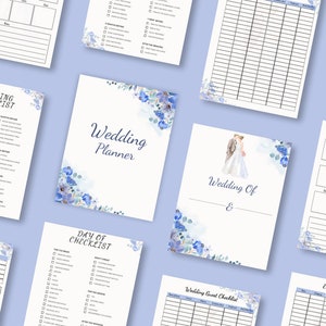 Wedding Planner, Wedding Checklist, Day of Wedding checklist, Printable Checklist, Wedding to do list, Wedding, Printable Wedding Planner.