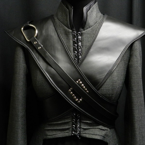 Inspired by Missandei Game of Thrones Jacket and torso leather belt custom made to your size!