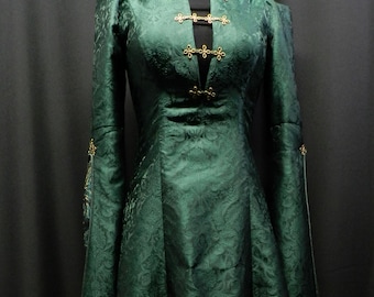 green emerald velvet dress Inspired by Alicent Hightowers Green dress from House of the Dragon cu –  Mariecosplayshop
