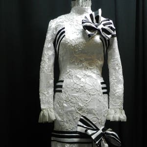 MarieCosplayShop Inspired by My Fair Lady Eliza Doolittle White Lace Dress Custom Made to Your Size!