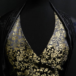 Inspired by Game of Thrones Margaery Tyrell Black and Gold Dress Season