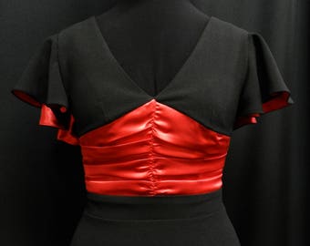 Inspired by Agent Carter Dottie Underwood black and red gown dress custom made to your size!