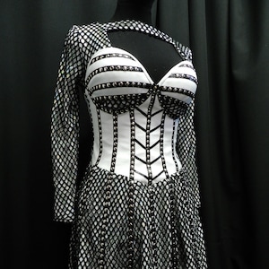 Inspired by Jane Seymour black and white dress from Six The Musical custom made to your size!