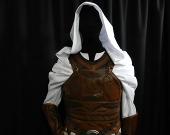 New version! Inspired by Jedi Revan Star wars cosplay costume real OR faux leather custom made to your size!