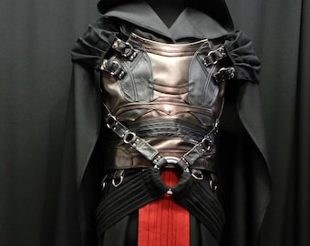 Inspired by Darth Revan Star wars cosplay costume real OR faux leather custom made to your size!