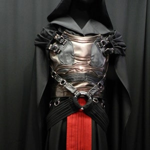 Inspired by Darth Revan Star wars cosplay costume real OR faux leather custom made to your size!