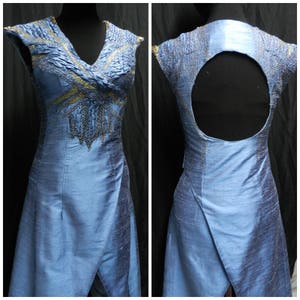Inspired by Daenerys Targaryen Astapor Azure Blue Dress Game of Thrones ...