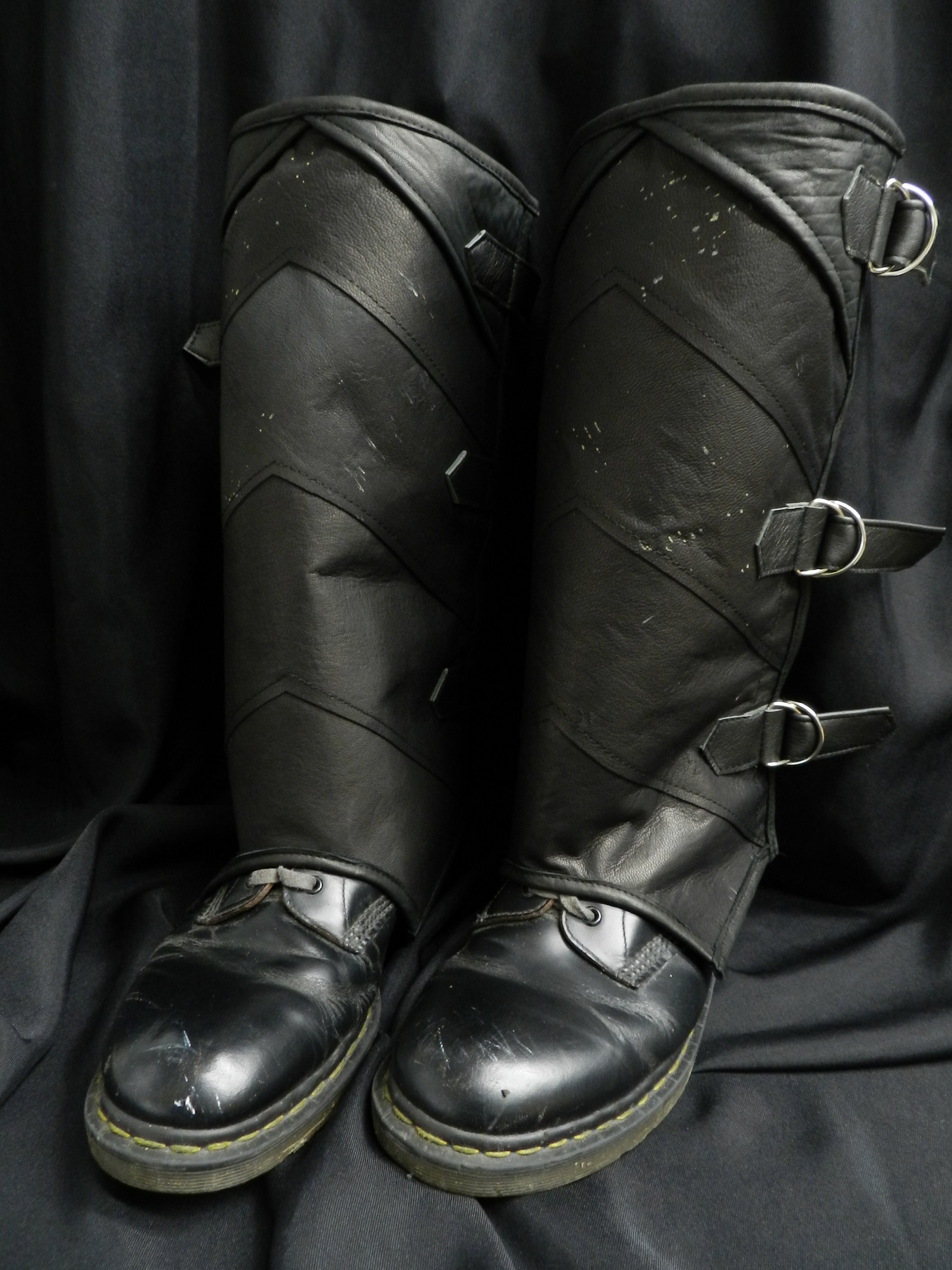 Inspirado em Star Wars Baylan Skoll da série Ahsoka botas polainas de couro feitas sob medida para o seu tamanho!