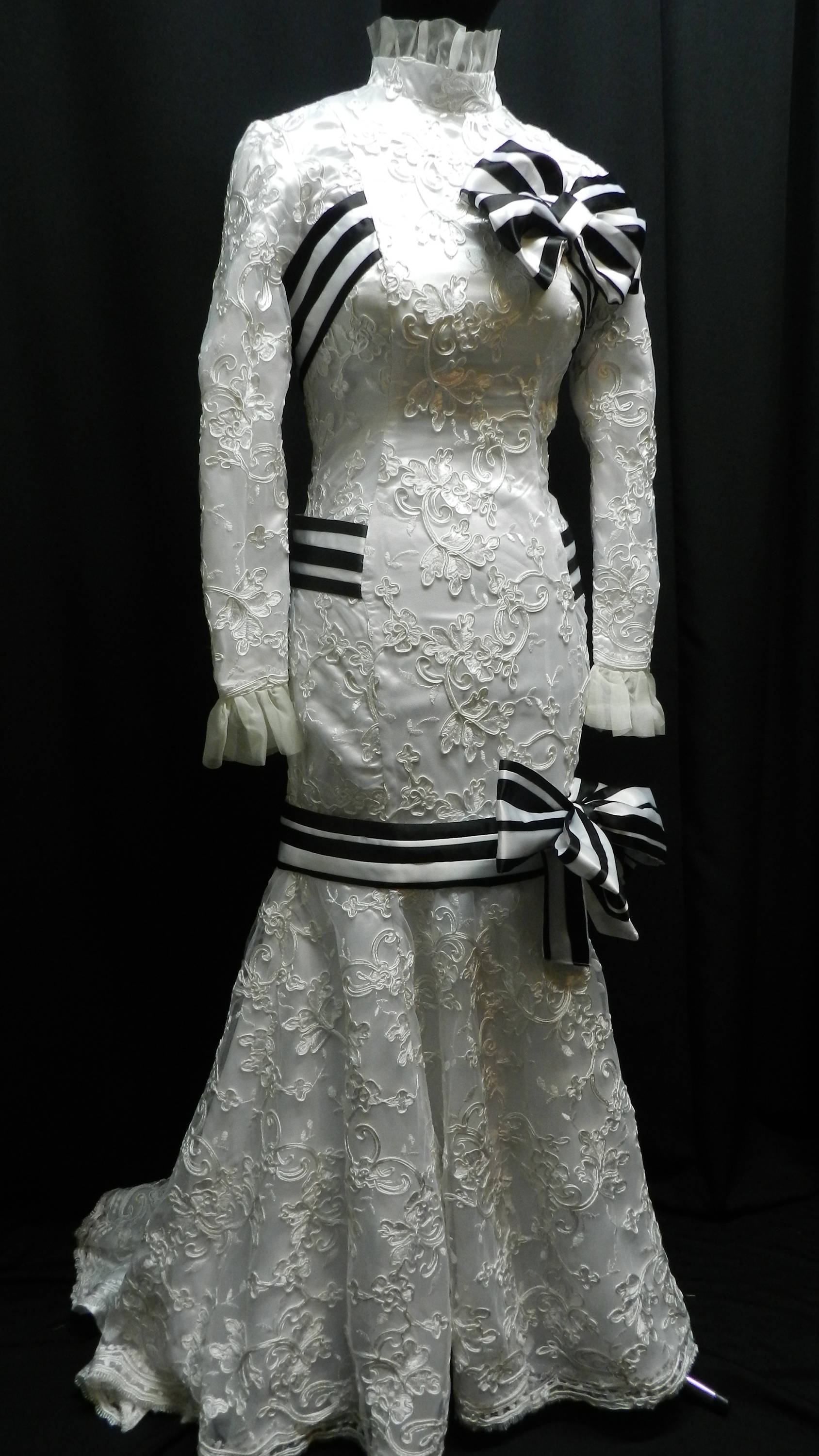My Fair Lady Dress （Light Gray）40 Inspired by My Fair Lady Eliza Doolittle's Custom-made White Lace