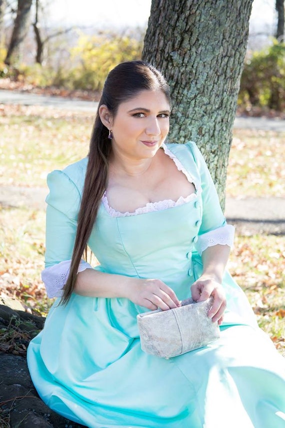 is eliza's dress blue or green Eliza Maxi Dress ~ Key Lime Light Taffeta XS main image 1