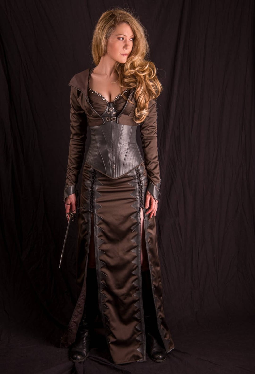 Inspired by Legend of the Seeker Confessor Kahlan's Corset Skirt