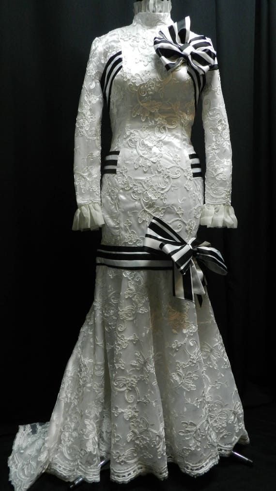 Inspired by My Fair Lady Eliza Doolittle White Lace Dress 