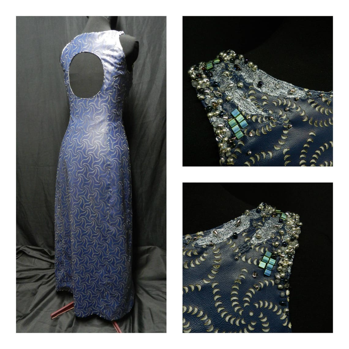 Inspired by Daenerys Targaryen Meereen Dark Blue Dress Season | Etsy