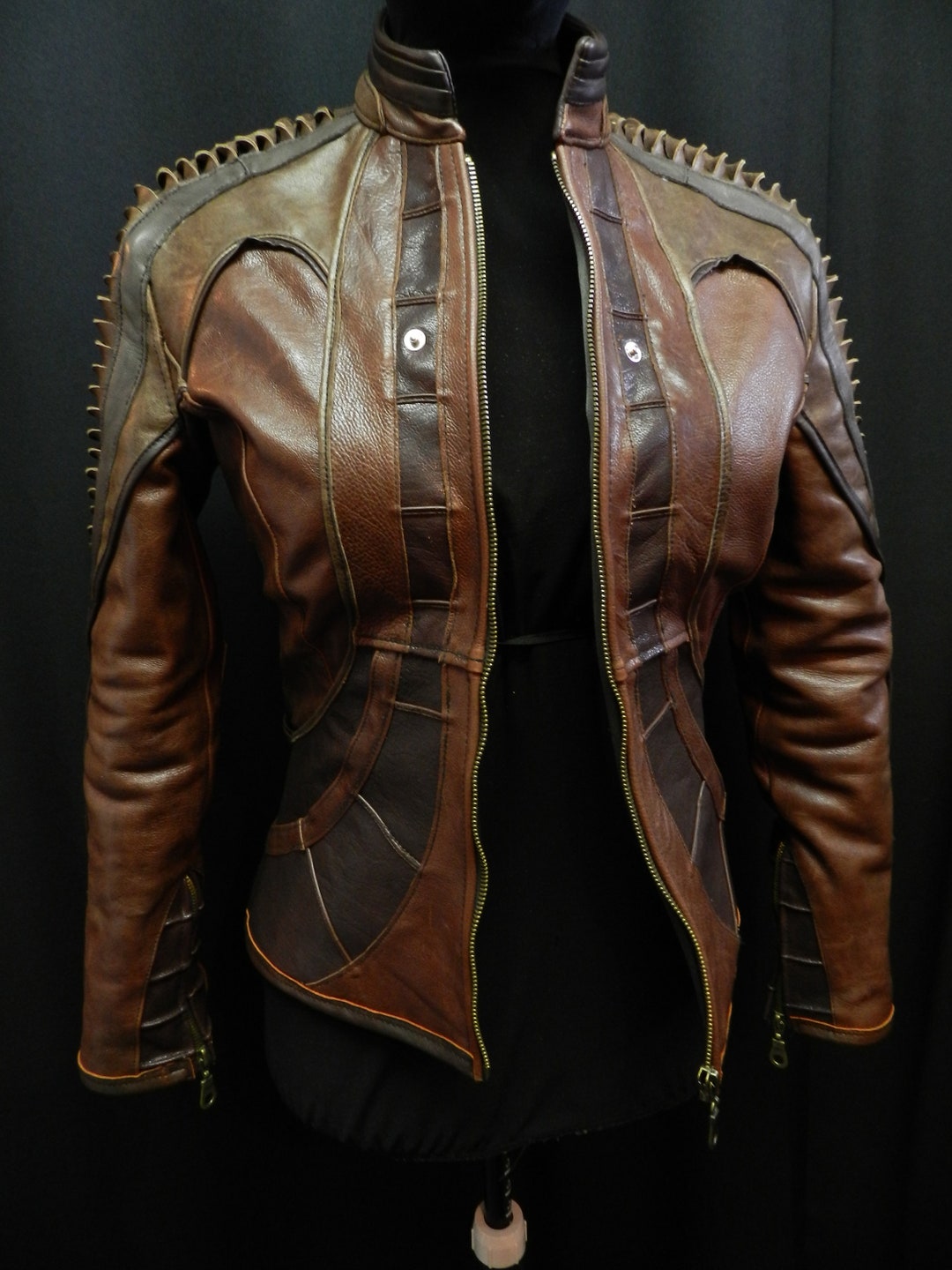 【PORTERNA】Tubat searing leather jacket Leather Jacket Pilot Bomber Biker Black & Brown Coat 707