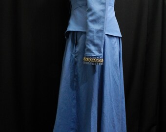 dolores westworld blue dress Westworld 2022 Dolores Abernathy Cosplay Costume Blue Vintage Dress Outfits  Halloween Carnival Suit
