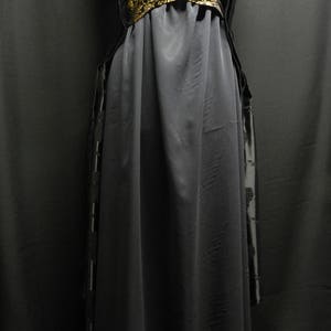 Inspired by Game of Thrones Margaery Tyrell Black and Gold Dress Season