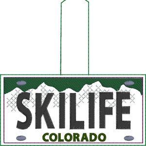 Colorado State License Plate Design - Make your own replica embroidery tag