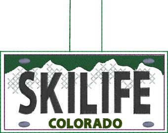 Colorado State License Plate Design - Make your own replica embroidery tag