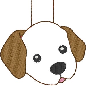 MINI Welpe Snap Tab -Reißverschluss Pull Tag Stickdatei