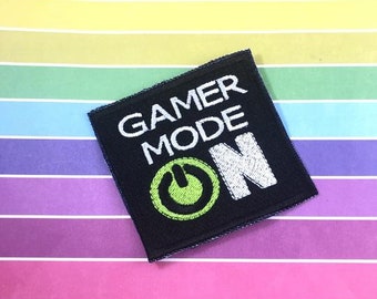 Gamer Mode ON Patch Stickdatei - Digital Download - Maschine Embroidery Design Datei - In the Hoop Aufnäher - Aufnäher Stickmuster