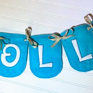 Applique Banner In the Hoop Project: Embroidery Alphabet (Digital Download)