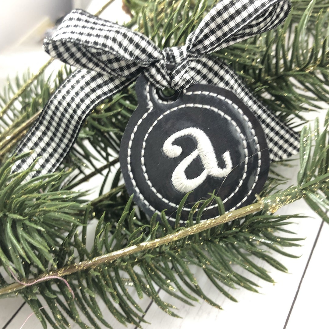 Typewriter Alphabet Eyelet Charm Tag SET - Etsy