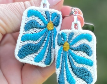 FSL Blumen Ohrring Stickmuster: Groovy Lace Schmuck (Digitaler Download)