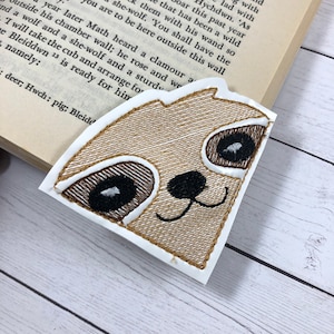 Sloth Corner Bookmark Design - Digital Download - Pattern for Machine Embroidery - Digital Design - ITH Project