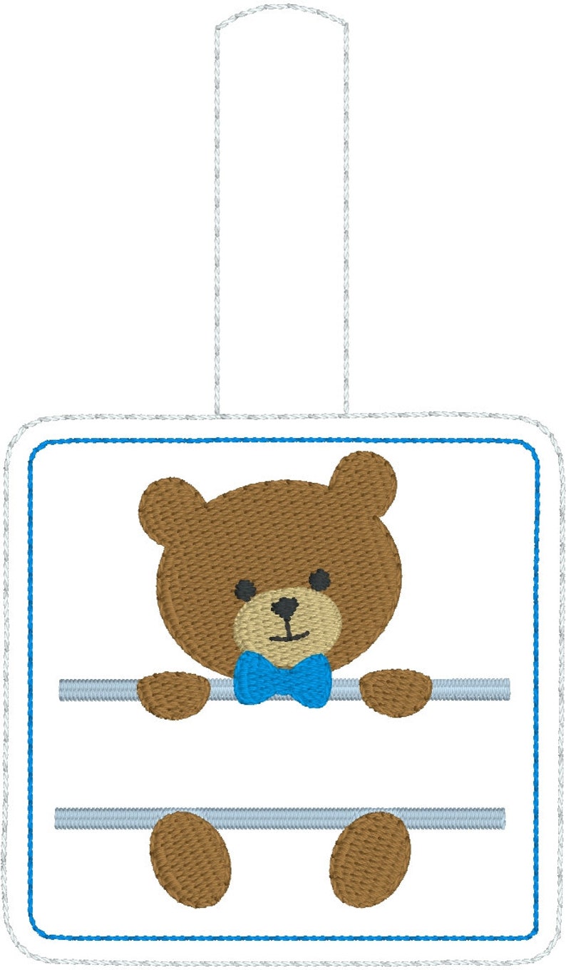 Download Dbb Baby Bear Boy And Girl Personalized Snap Tab Ith Project For 4x4 Hoops Craft Supplies Tools Kits How To Kromasol Com
