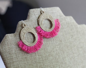 FSL Fringe Earrings Embroidery Design: Vision Lace (Digital Download)