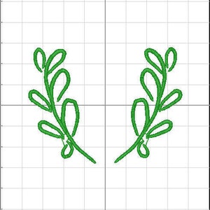 Boxwood Monogram Frame Embroidery Design: Floral 4x4 Hoop (Digital File)