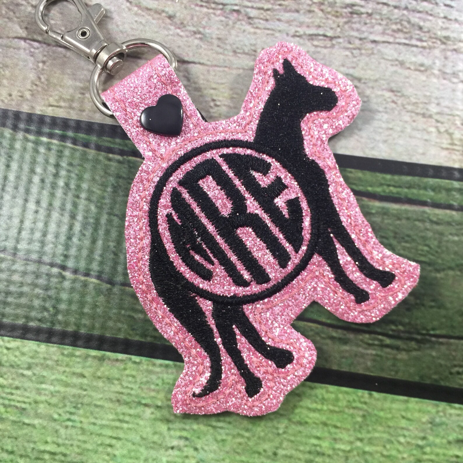 Monogram BLANK Horse Tag Snap Tab for 4x4 Hoops Add Your Own Etsy