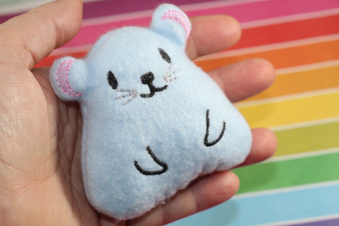 Rat Stuffie Stuffed Animal in the Hoop Embroidery Design - Etsy