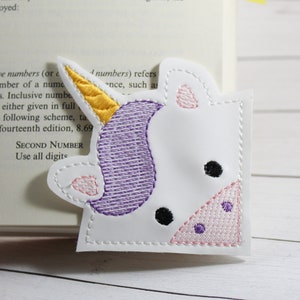 Unicorn Corner Bookmark Design image 1