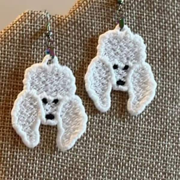 Poodle Embroidery Etsy