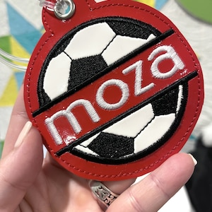 Split Soccer Ball Applique: In the Hoop Embroidery Design (Digital Download)